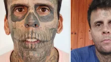 El hombre llegó a tener 170 tatuajes y decidió quitárselos luego de una transformación espiritual.
