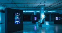 Por motivo de los 10 años del dispositivo IQOS, que quiere acabar con los cigarrillos, en este lugar se realizó una exposición de arte itinerante.