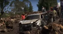 Emergencia en la vía Zipaquirá-Pacho (Cundinamarca): hay varios heridos y vehículos atrapados por deslizamiento y explosión de un cilindro de gas.