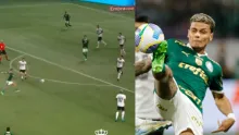 A Ríos le amargaron los 100 partidos con Palmeiras que se aleja del título en Brasil.