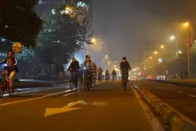 Cierres viales en Bogotá por la ciclovía nocturna