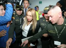 Sandra Ortiz, en los juzgados de Paloquemao.