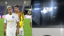 Agresión al bus de Millonarios en Santa Marta.