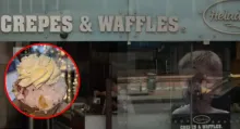 Conozca el helado de Crepes & Waffles que lo hacen en piedra fría, es nuevo y cuesta menos de 12.000 pesos colombianos.