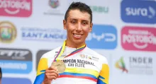 Egan Bernal, ciclista colombiano: mensaje luego de ser campeón en la contrarreloj Nacionales de Ruta 2025.