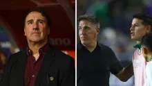 Los dos entrenadores en el presente de James Rodríguez: Eduardo Berizzo (León) y Néstor Lorenzo (Colombia).