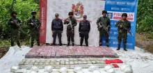 Droga decomisada por las autoridades en Casanare.