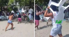 En El Rodadero de Santa Marta se presentó una pelea entre turistas y vendedores. Vea el video de lo que sucedió y que se hizo viral.