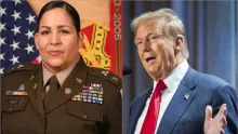 • El año pasado se había convertido en la primera mujer hispana comandante de guarnición en la base militar