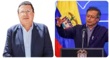 Miguel Ángel Pinto y Gustavo Petro.