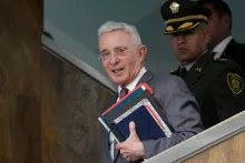 Álvaro Uribe. (AP Photo/Fernando Vergara)