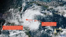 La tormenta tropical Sara fue la más reciente que tuvo lugar en Florida. 