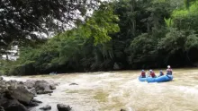 Canotaje en el río Fonce, San Gil, Santander.