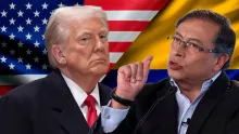 Donald Trump y Gustavo Petro, enfrentados.