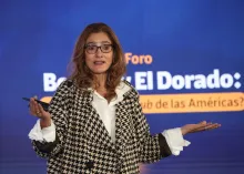 Ángela María Orozco, exministra de Transporte de Colombia. 