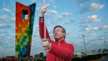 Gustavo Petro espada de Bolivar Barranquilla