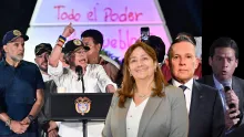 Gustavo Petro, Ángela María Buitrago, Efraín Cepeda y Mauricio Gómez Amín.