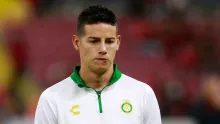 James Rodríguez vistiendo los colores del Club León en México.
