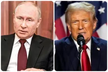 El presidente de Rusia, Vladímir Putin, y el presidente de EE. UU., Donald Trump.
