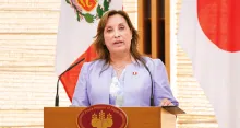 Dina Boluarte, presidenta del Perú.