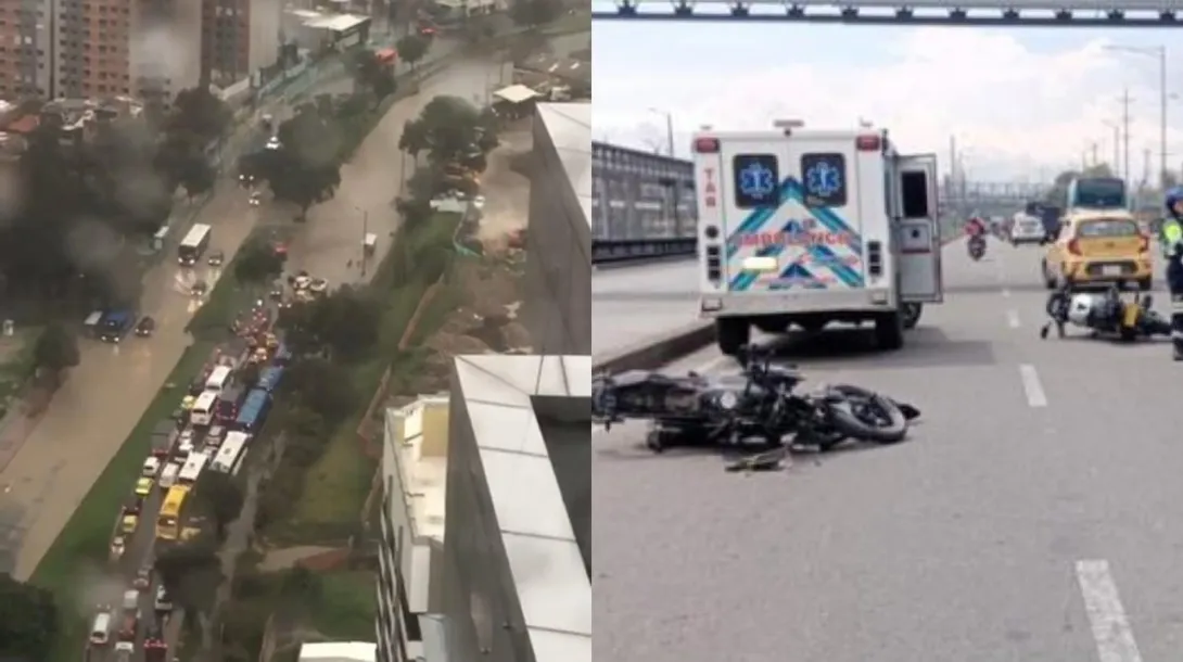 Destalles de la emergencia vivida en el norte de Bogotá por cuenta de las lluvias este 6 de noviembre | Caos y preocupación por rutas escolares. 