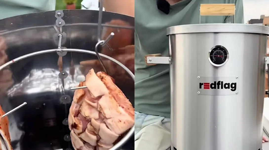 Barril asador de carne del D1.