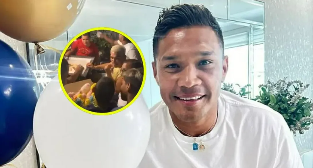 Teófilo Gutiérrez le compró la mercancía a un niño antes de Navidad para que se fuera a la casa a descansar: detalles y video del gesto que tuvo 'Teo'