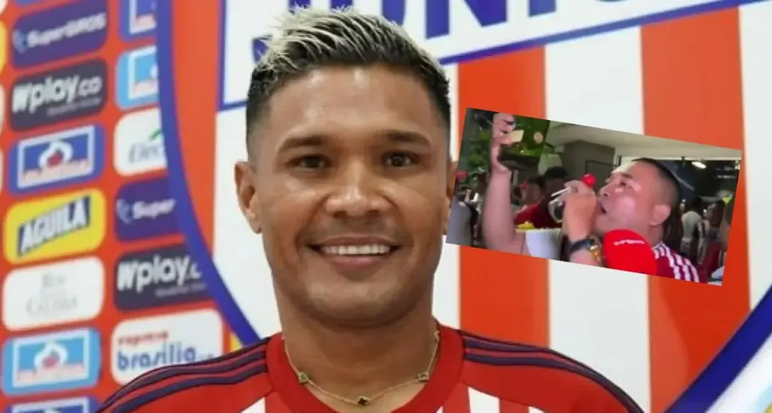 Hincha del Junior no cabe de la dicha con regreso de Teófilo Gutiérrez, metió botella de whisky al Metropolitano y celebró. Acá, el video.