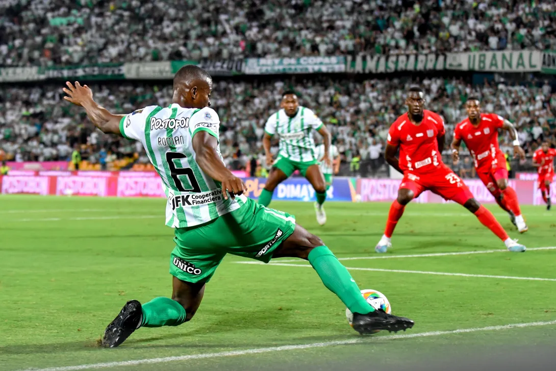 Imagen del compromiso entre Atlético Nacional y América de Cali.
