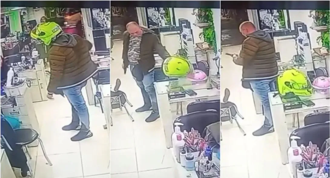 Asesinato de mujer en Bogotá: aparece video de policía que mató a su expareja y después se disparó en peluquería Ciudad Bolívar