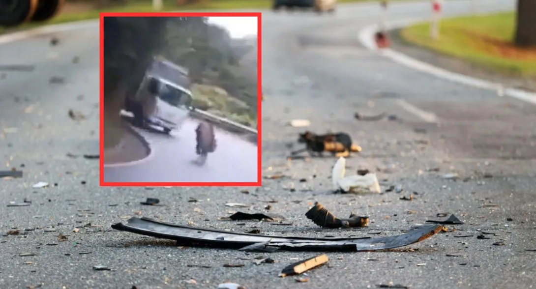 Se ha viralizado el momento en el que un ciclista aficionado se accidentó en la vía La Unión–La Ceja (Antioquia) por practicar esta maniobra peligrosa.