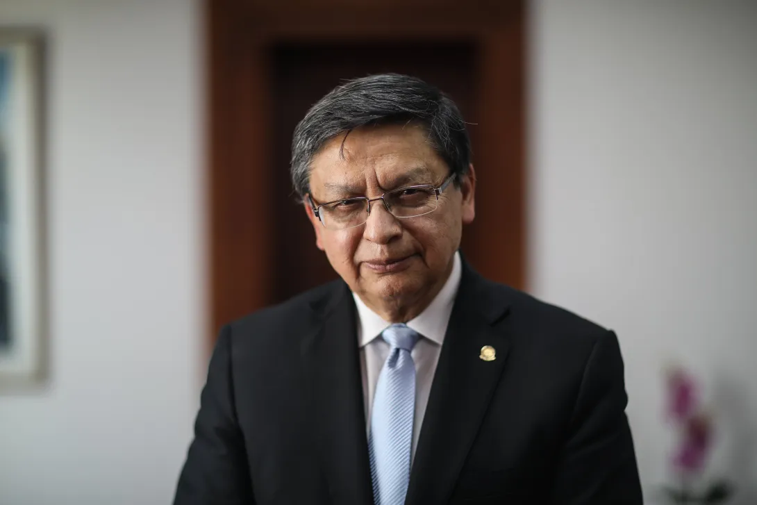 Magistrado Jorge Enrique Ibáñez Najar, presidente de la Corte Constitucional.