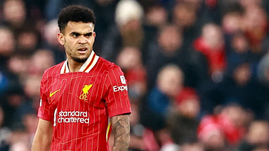 Luis Díaz, colombiano al servicio del del Liverpool de Inglaterra.