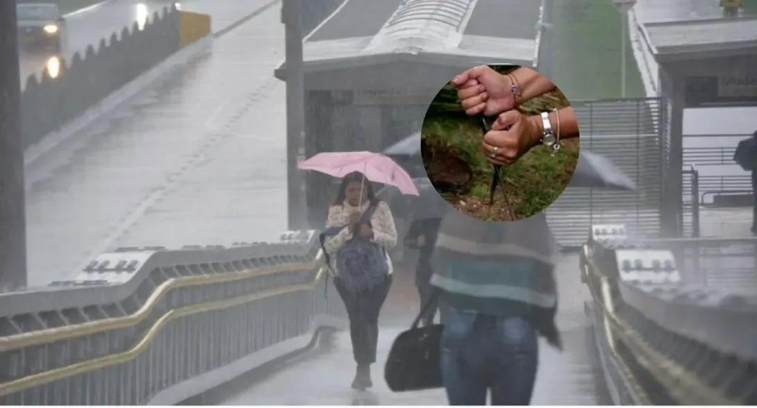 Cruzar los cuchillos para que no llueva en Bogotá es un método bastante antiguo y al que muchos le tienen confianza para que deje de llover. 