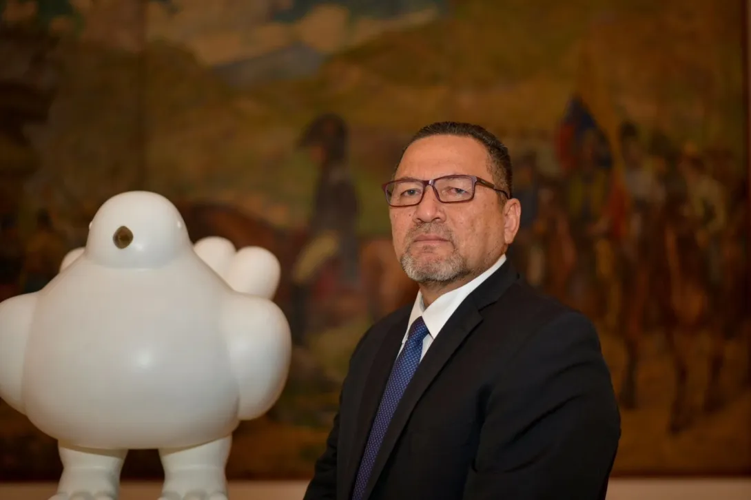 César Palomino, en su posesión como director de la ANDJE.