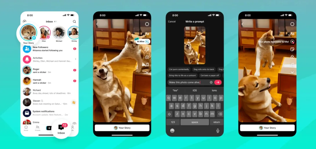AI Alive permite crear videos animados a partir de una sola foto dentro de TikTok.
