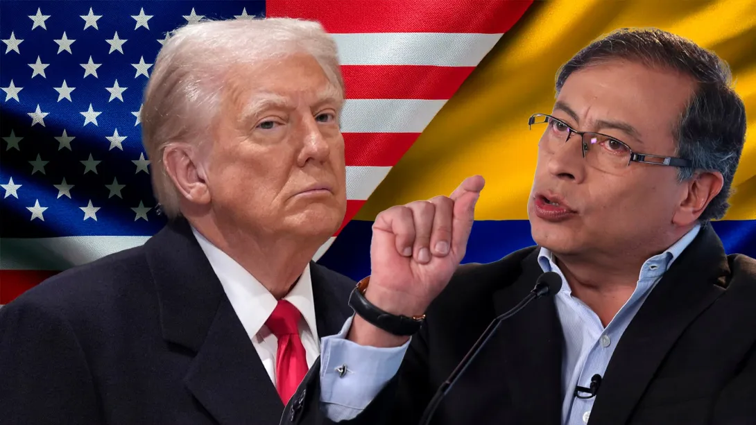 Donald Trump y Gustavo Petro, enfrentados.
