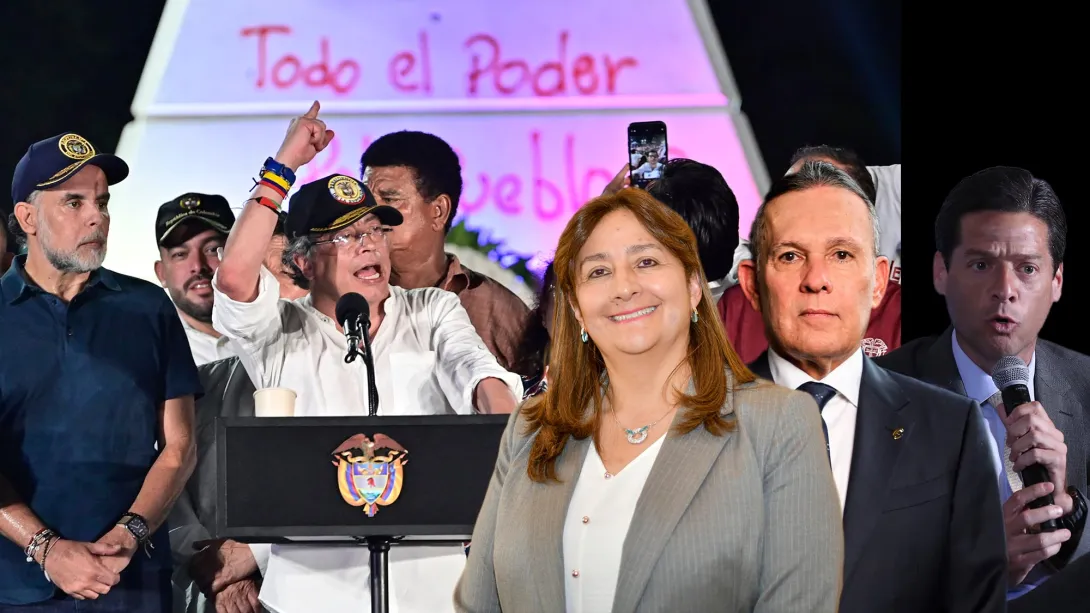 Gustavo Petro, Ángela María Buitrago, Efraín Cepeda y Mauricio Gómez Amín.