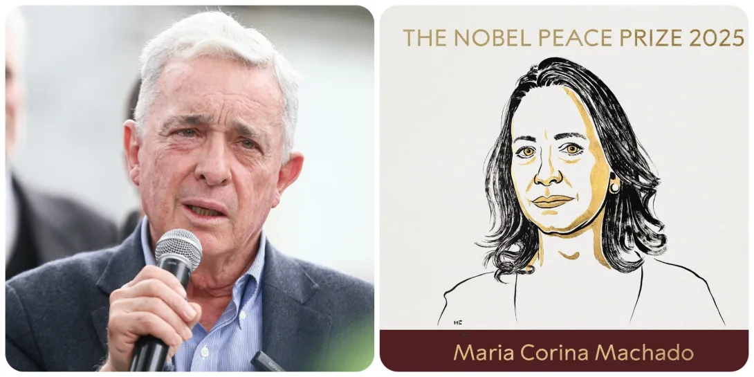 Nacional sufrió ante Once Caldas, pero ganó con gol de penalti de Edwin Cardona en los cuartos de Copa  El expresidente Álvaro Uribe reacciona al premio Nobel de María Corina Machado.